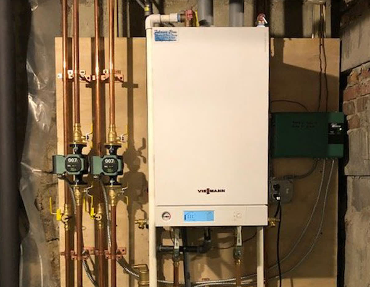 Viessmann Vitodens combi boiler install — Quincy MA