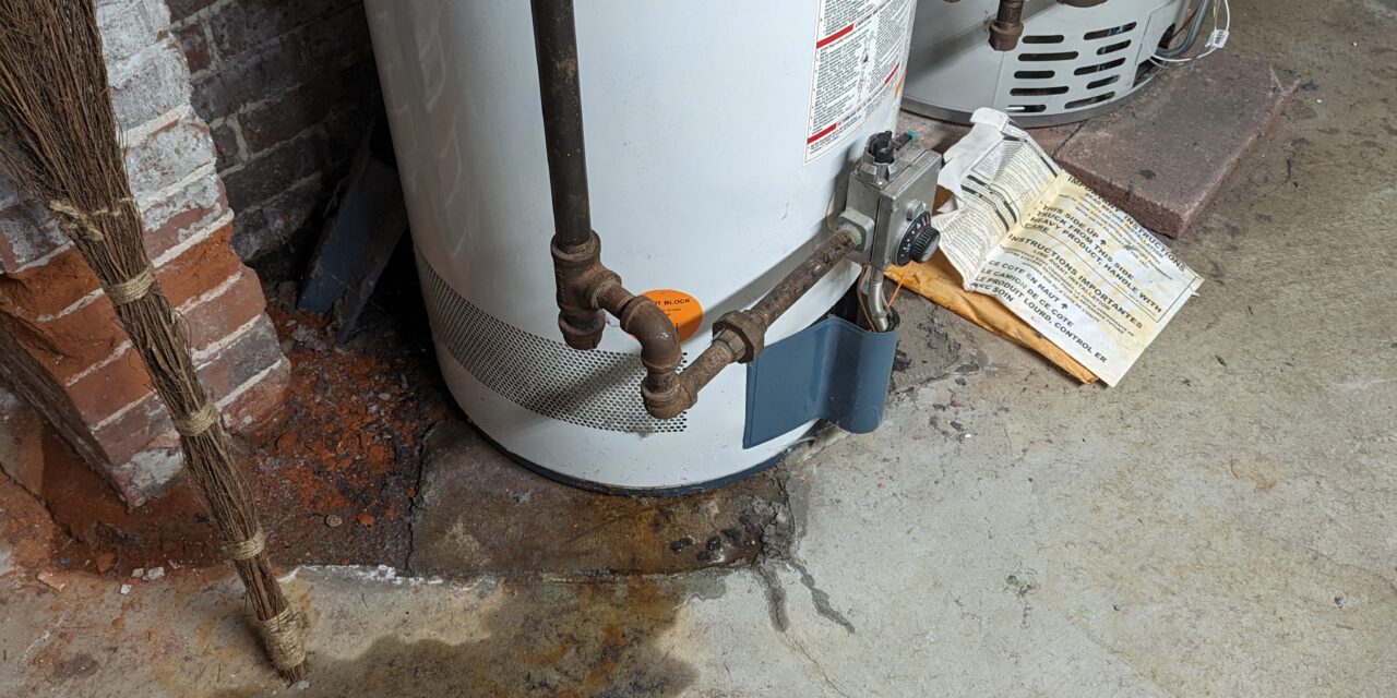 Leaking water heater in Quincy